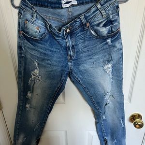 One Teaspoon Denim Distressed - Ankle length with zipper
